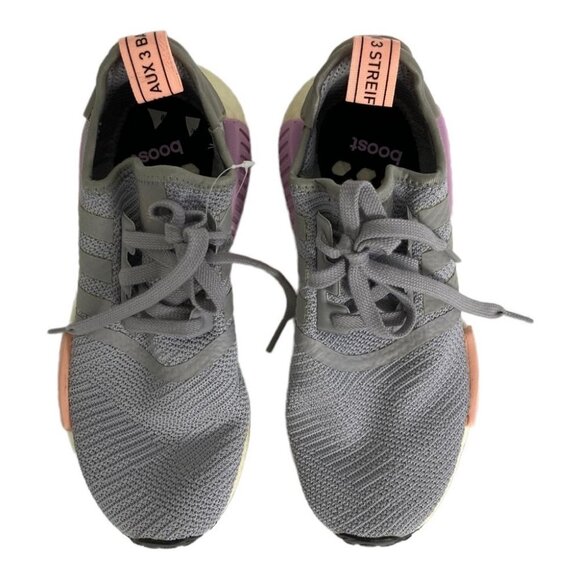 Adidas NMD R1 Running Shoes Grey Size 6 Sneakers Reflective Foam Cushion NEW - Picture 7 of 11